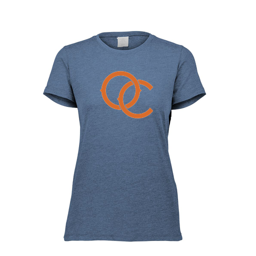 [FTSCUBNV-FAXS-LOGO3] Decker Women's Tri-Blend T-Shirt - Short Sleeve (Female Adult XS, Navy, Logo 3)