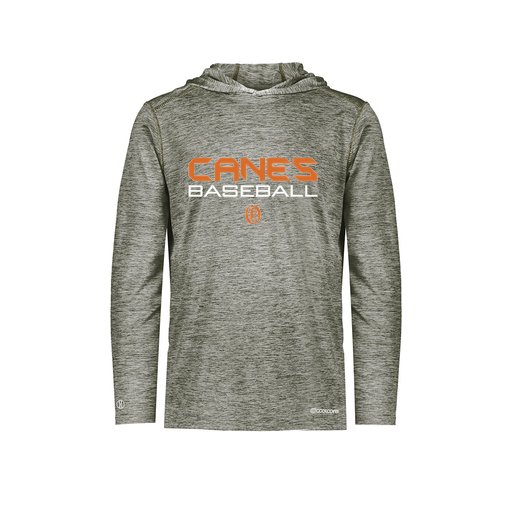 [FOLHCGGY-AS-LOGO1] Decker Men's Charge Hoodie (Adult S, Gray, Logo 1)