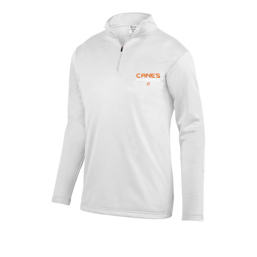 [FOLQFFWH-YS-LOGO1] Decker Youth FlexFleece 1/4 Zip (Youth S, White, Logo 1)