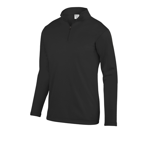 [FOLQFFBK-AS-LOGO4] Decker Men's FlexFleece 1/4 Zip (Adult S, Black, Logo 4)