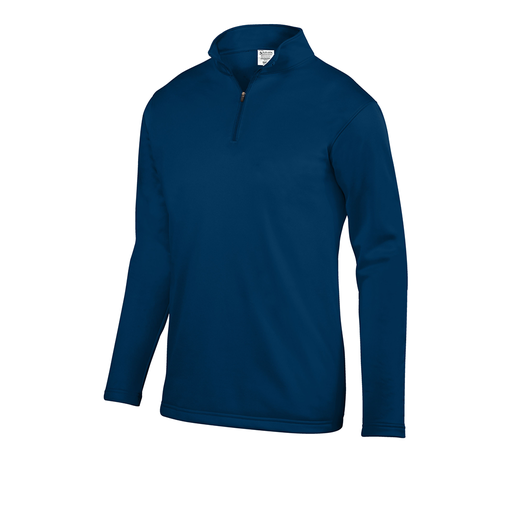 [FOLQFFNV-YS-LOGO5] Decker Youth FlexFleece 1/4 Zip (Youth S, Navy, Logo 5)