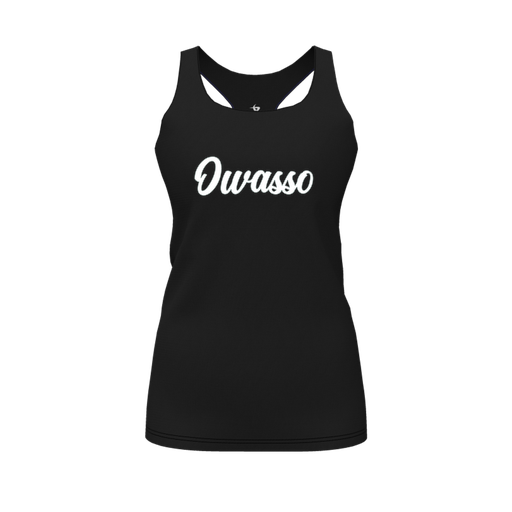 [FT0TRBBK-FYS-LOGO2] Decker Racerback Tank Top (Female Youth S, Black, Logo 2)