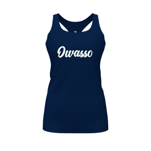 [FT0TRBNV-FYS-LOGO2] Decker Racerback Tank Top (Female Youth S, Navy, Logo 2)