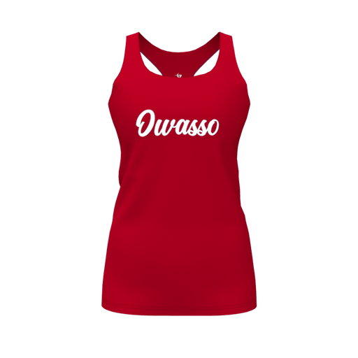 [FT0TRBRD-FYS-LOGO2] Decker Racerback Tank Top (Female Youth S, Red, Logo 2)
