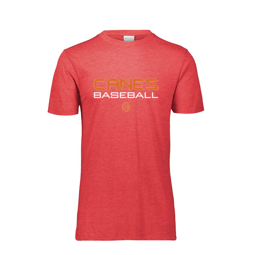 [FTSCUBRD-YS-LOGO1] Decker Youth Tri-Blend T-Shirt - Short Sleeve (Youth S, Red, Logo 1)