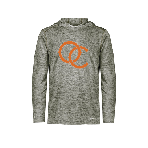 [FOLHCGGY-AS-LOGO3] Decker Men's Charge Hoodie (Adult S, Gray, Logo 3)