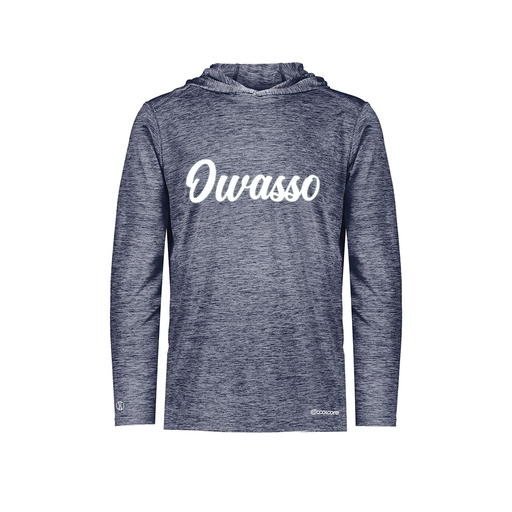 [FOLHCGNV-YS-LOGO2] Decker Youth Charge Hoodie (Youth S, Navy, Logo 2)