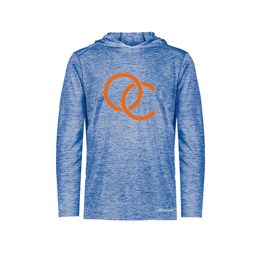 [FOLHCGRY-YS-LOGO3] Decker Youth Charge Hoodie (Youth S, Royal, Logo 3)