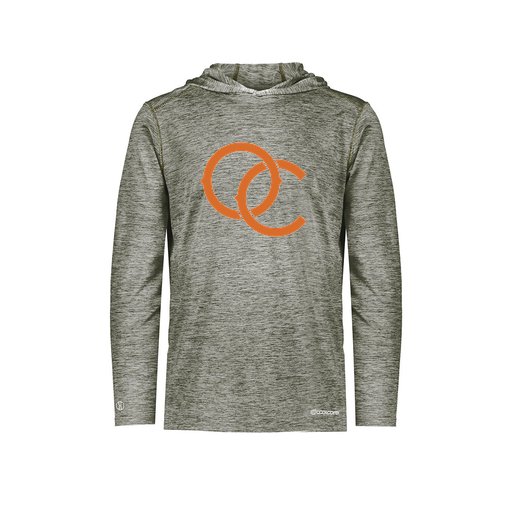 [FOLHCGGY-YS-LOGO3] Decker Youth Charge Hoodie (Youth S, Gray, Logo 3)