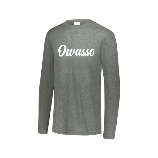 [3075.013.XS-LOGO2] Men's LS Ultra-blend T-Shirt (Adult XS, Gray, Logo 2)