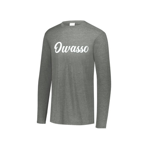 [3076.013.S-LOGO2] Youth LS Ultra-blend T-Shirt (Youth S, Gray, Logo 2)