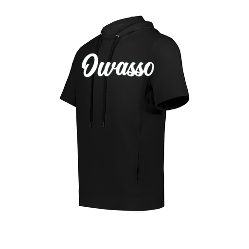 [222605.080.S-LOGO2] YOUTH VENTURA SOFT KNIT SHORT SLEEVE HOODIE (Youth S, Black, Logo 2)