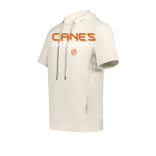 [222605-WHT-YS-LOGO1] YOUTH VENTURA SOFT KNIT SHORT SLEEVE HOODIE (Youth S, White, Logo 1)