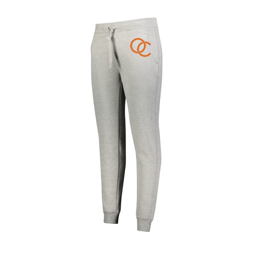 [229748.017.XS-LOGO3] Ladies 60/40 Fleece Jogger (Female Adult XS, Silver, Logo 3)